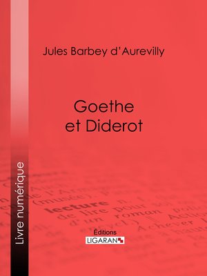 cover image of Goethe et Diderot